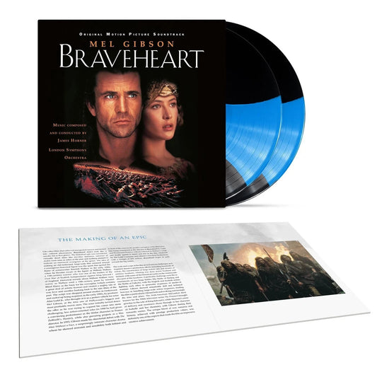 BRAVEHEART - SOUNDTRACK: 2LP BLACK & BLUE SPLIT - LP