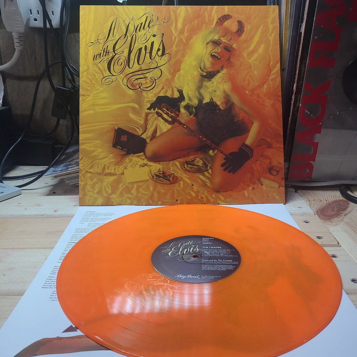 CRAMPS - DATE WITH ELVIS : SEVILLE ORANGE VINYL - LP