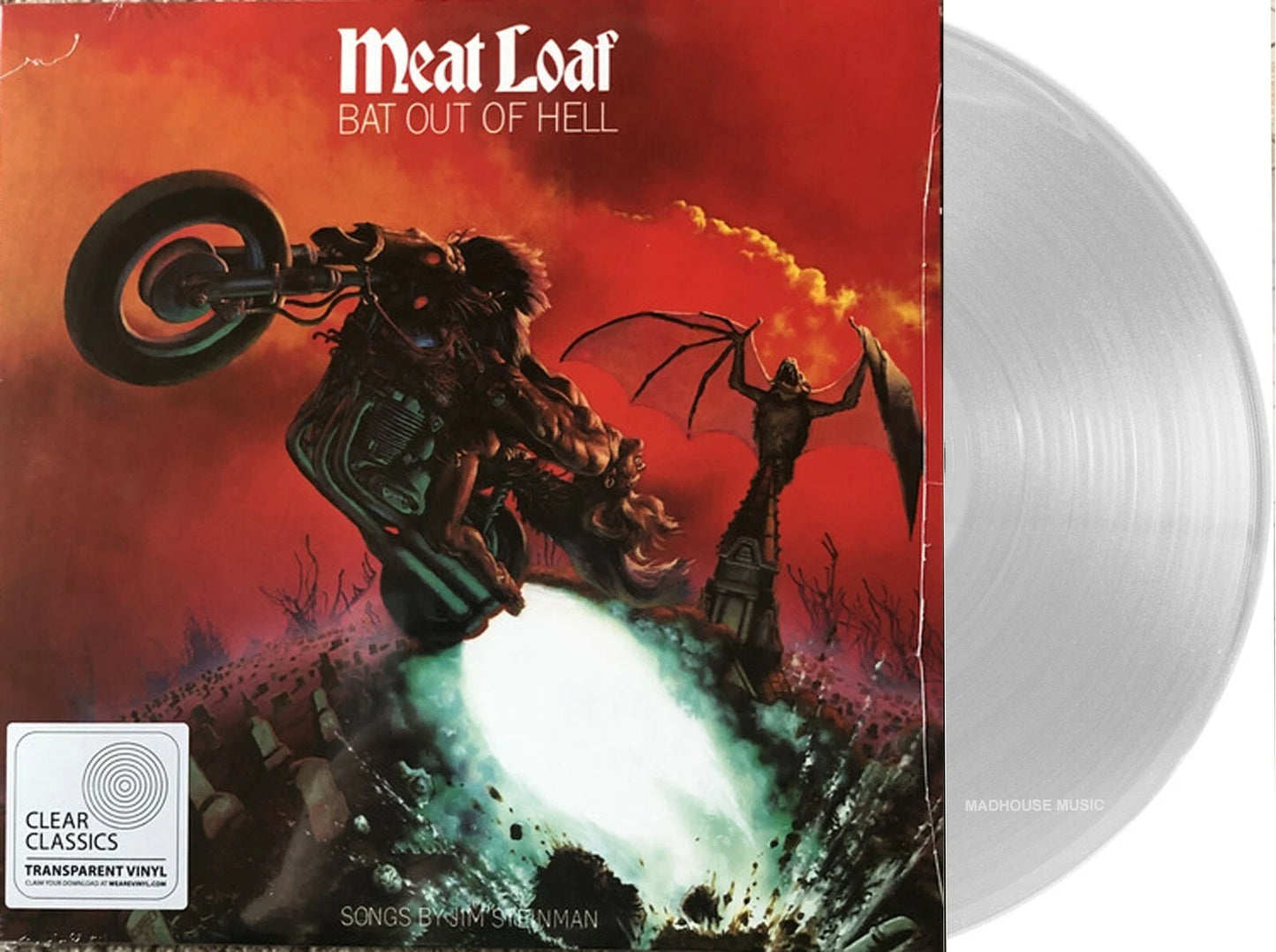 MEAT LOAF - BAT OUT OF HELL : CLEAR VINYL - LP