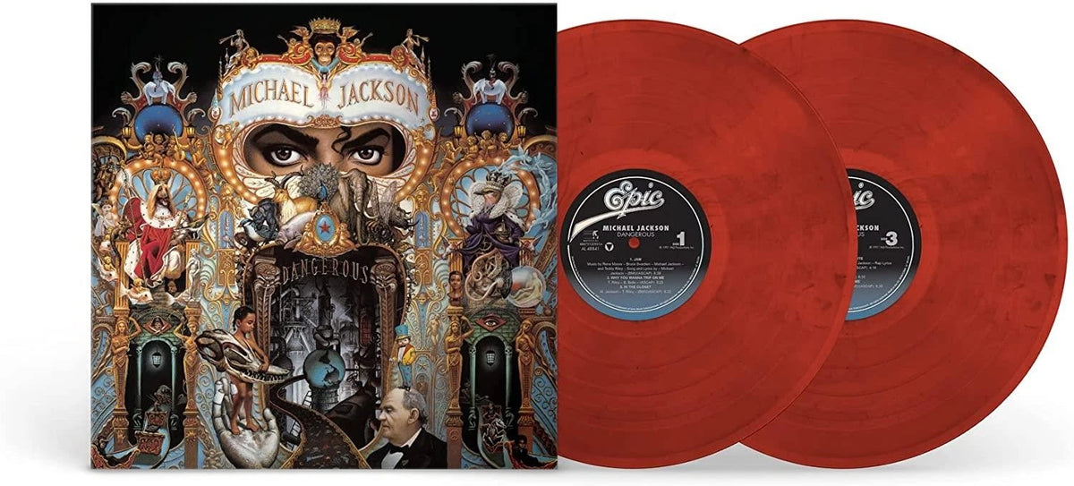 JACKSON, MICHAEL - DANGEROUS : 2LP RED/BLACK SWIRL VINYL - LP