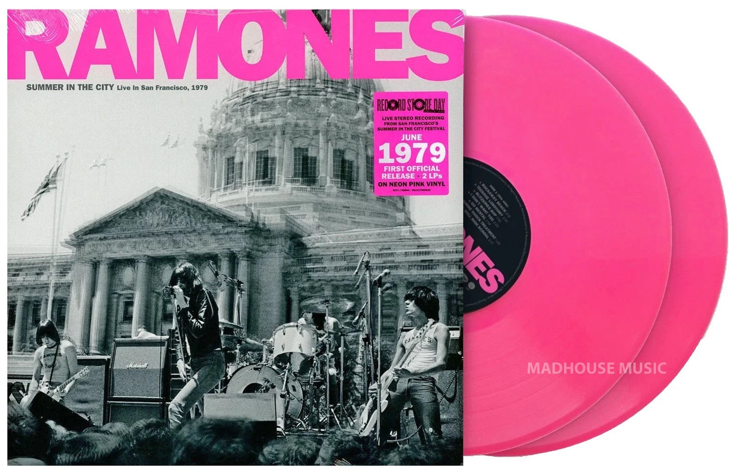 RAMONES - SUMMER IN THE CITY : NEON PINK 2LP - LP