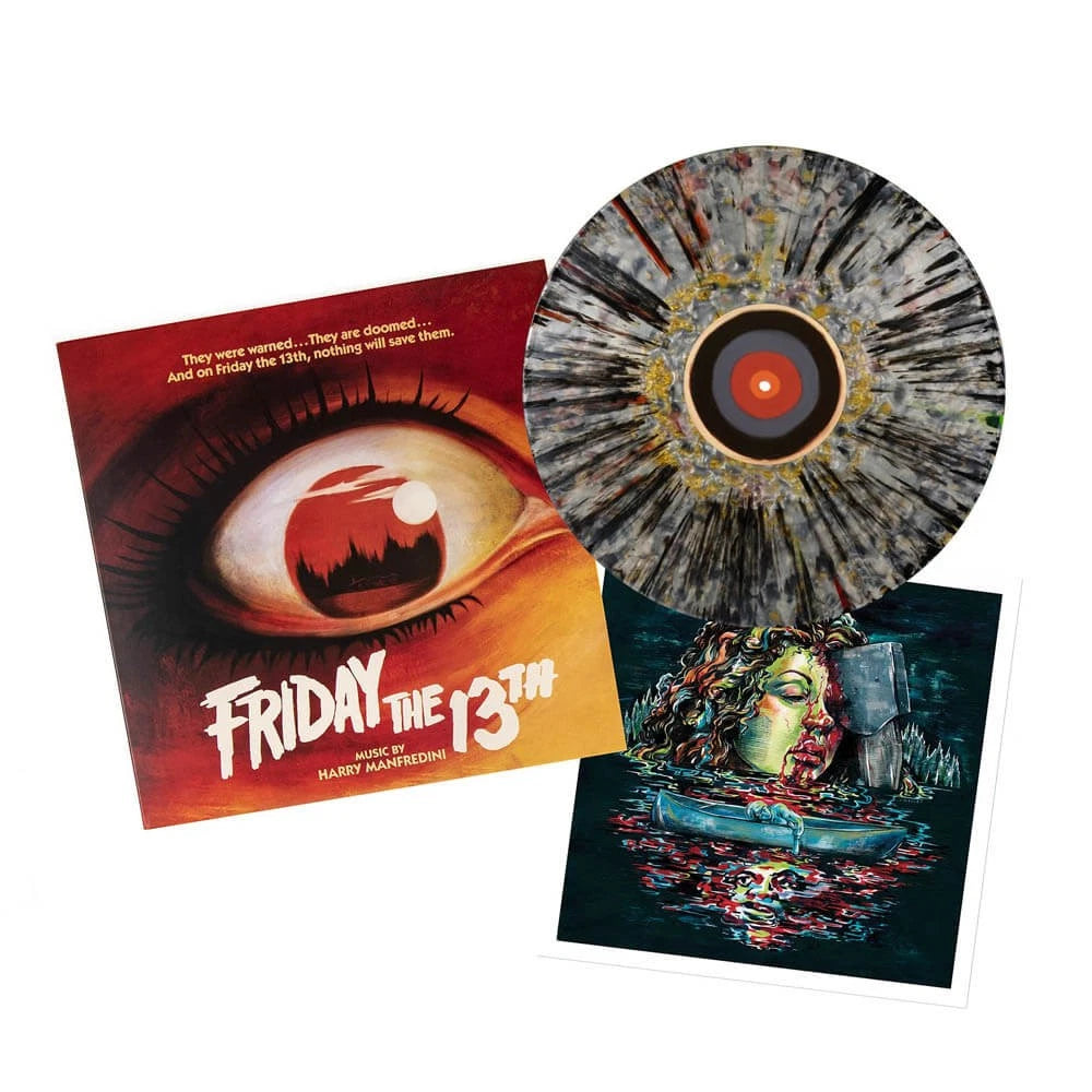 FRIDAY THE 13TH - SOUNDTRACK : SILVER WITH SPLATTER VINYL - LP
