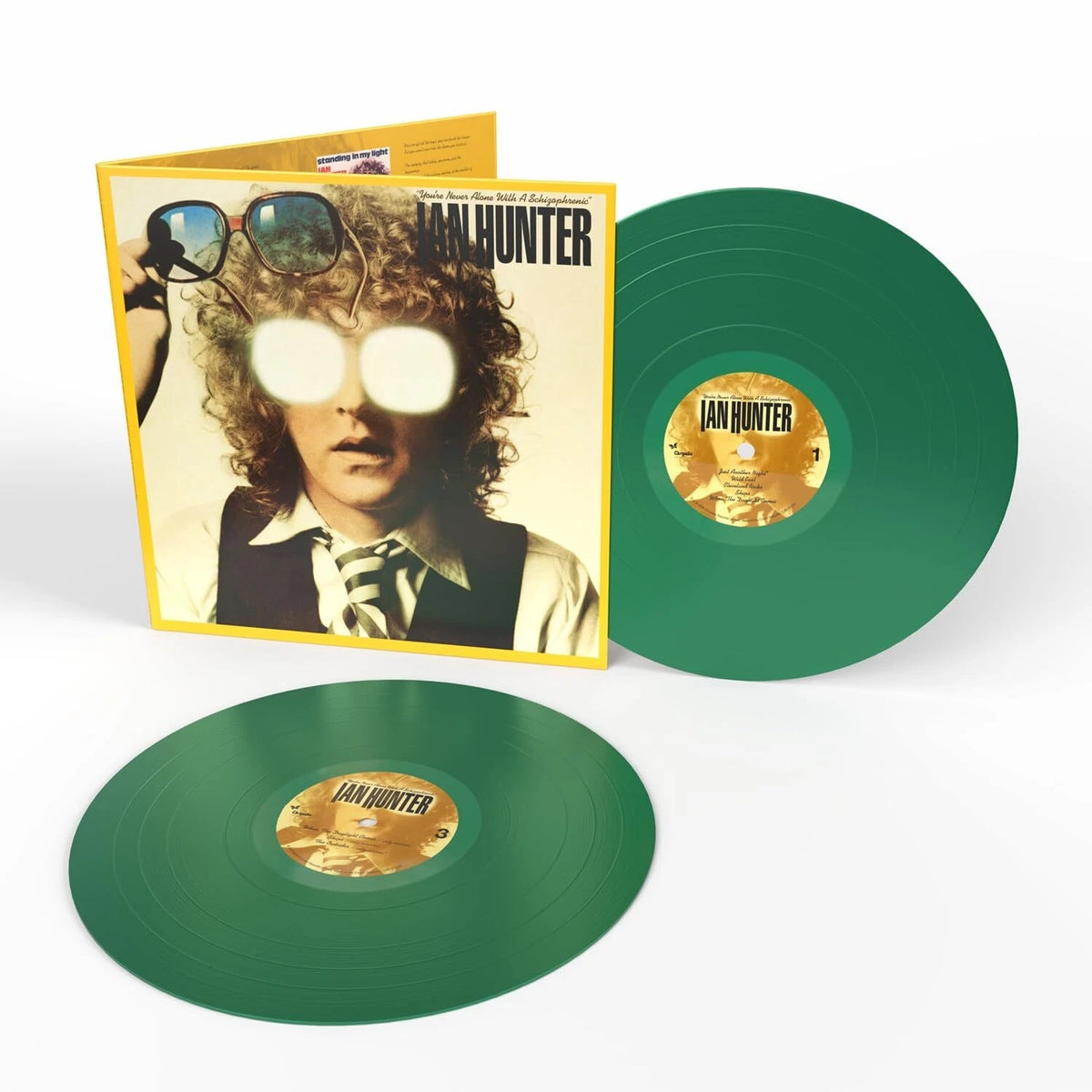 HUNTER, IAN - YOU'RE NEVER ALONE WITH ... : 2LP GREEN - LP