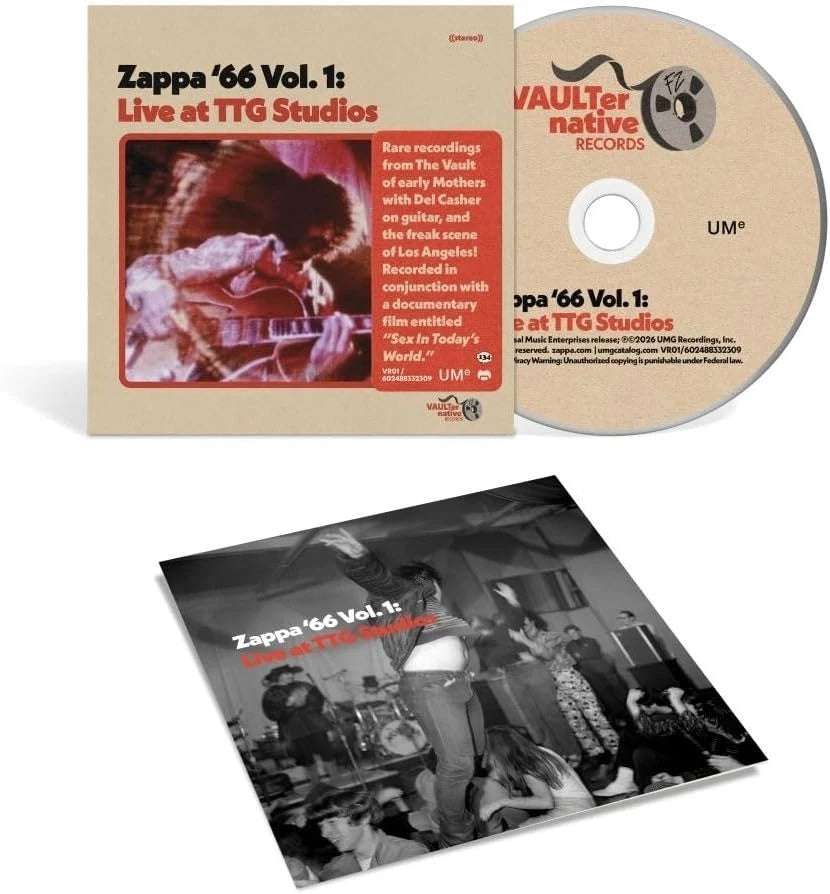 ZAPPA, FRANK / MOTHERS OF INVENTION - ZAPPA '66 VOL 1: LIVE AT TTG STUDIOS - CD