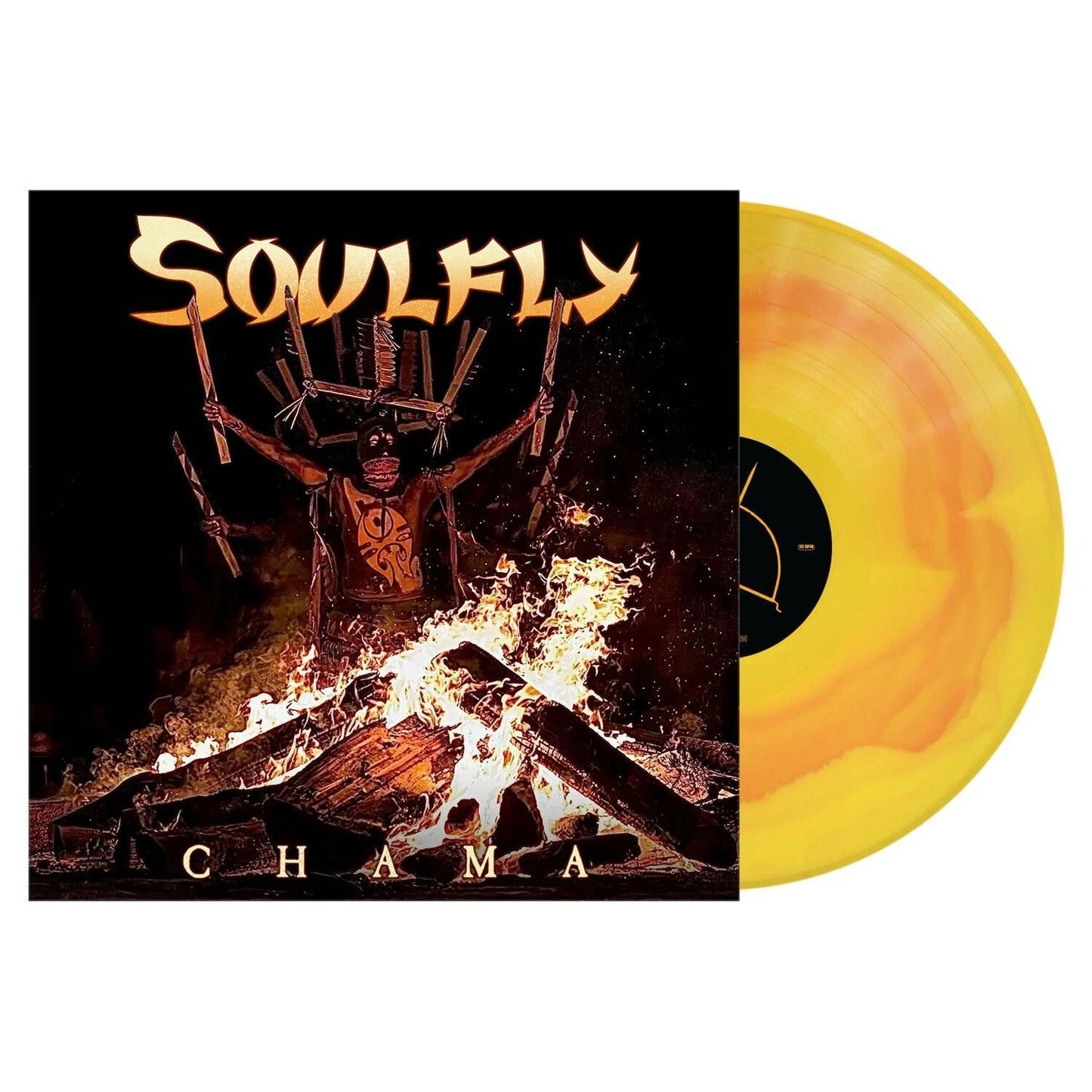 SOULFLY - CHAMA : YELLOW & ORANGE CORONA VINYL - LP