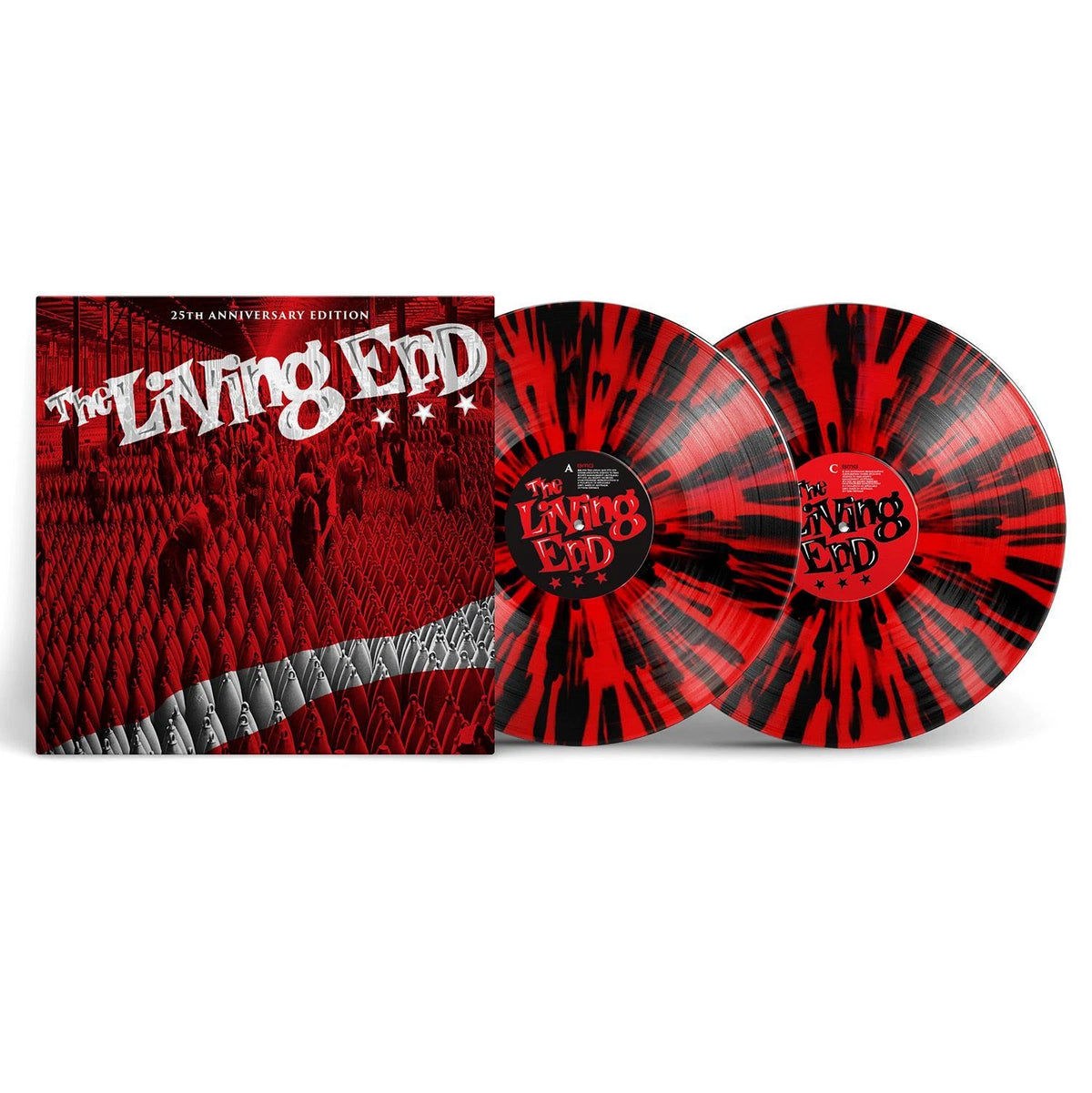 LIVING END - LIVING END + : 2LP RED & BLACK SPLATTER - LP