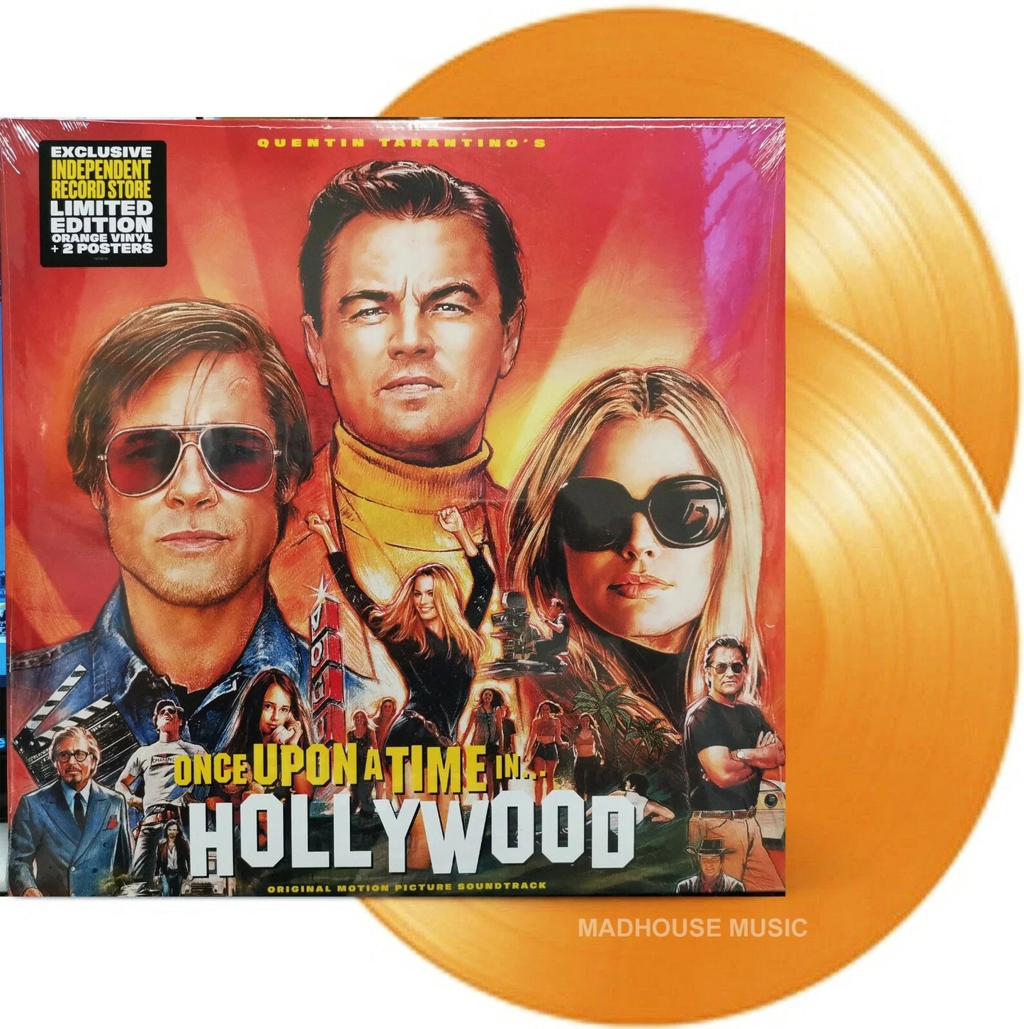 ONCE UPON A TIME IN HOLLYWOOD - SOUNDTRACK : ORANGE 2LP SET - LP