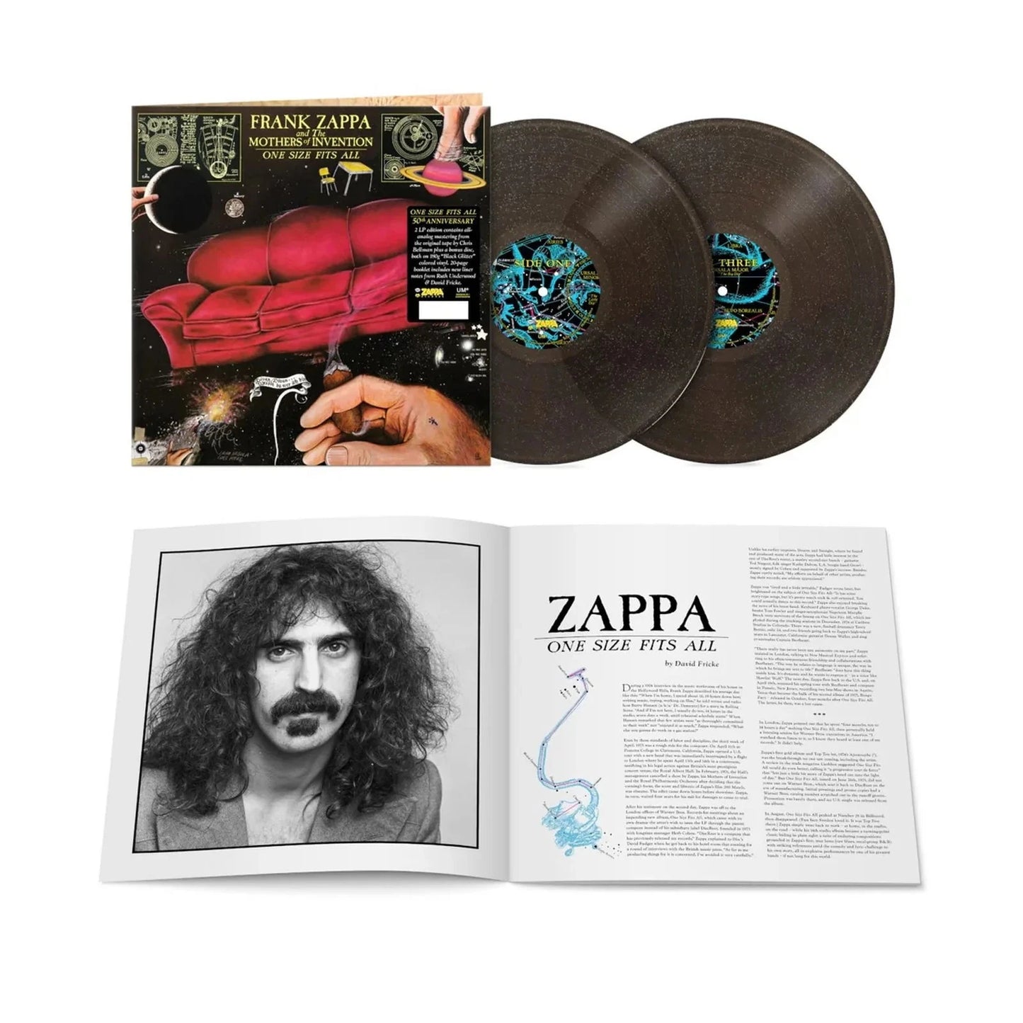 ZAPPA, FRANK / MOTHERS OF INVENTION - ONE SIZE FITS ALL : 2LP EXPANDED GLITTER - LP