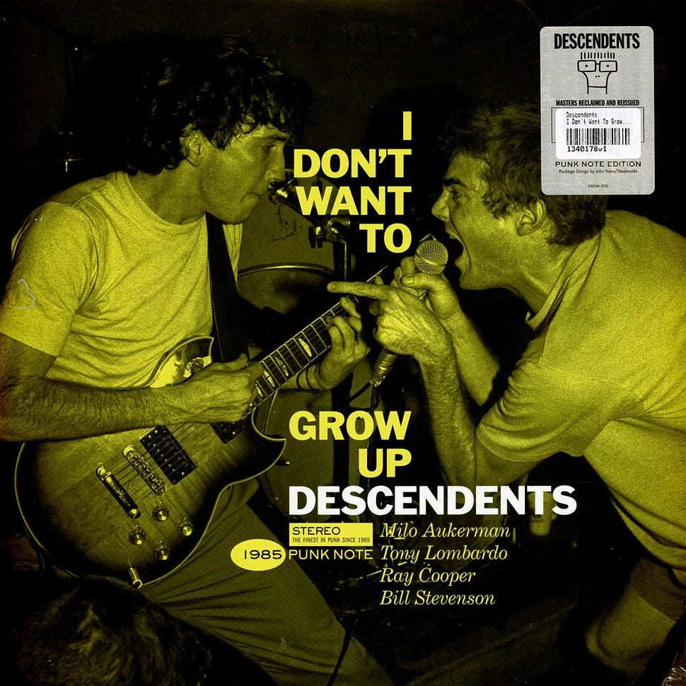 DESCENDENTS - I DON'T WANT TO GROW UP (PUNK NOTE) - LP