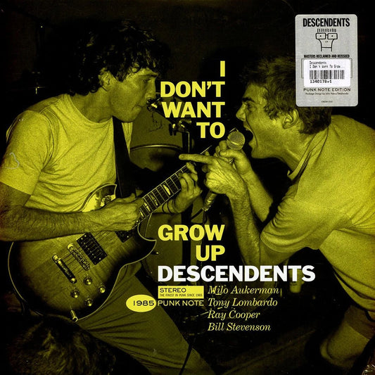 DESCENDENTS - I DON'T WANT TO GROW UP (PUNK NOTE) - LP