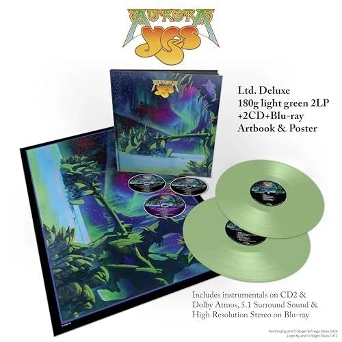 YES - AURORA : 2LP GREEN VINYL + 2CD + BR - LP